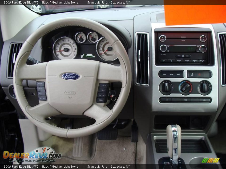 2009 Ford Edge SEL AWD Black / Medium Light Stone Photo #20