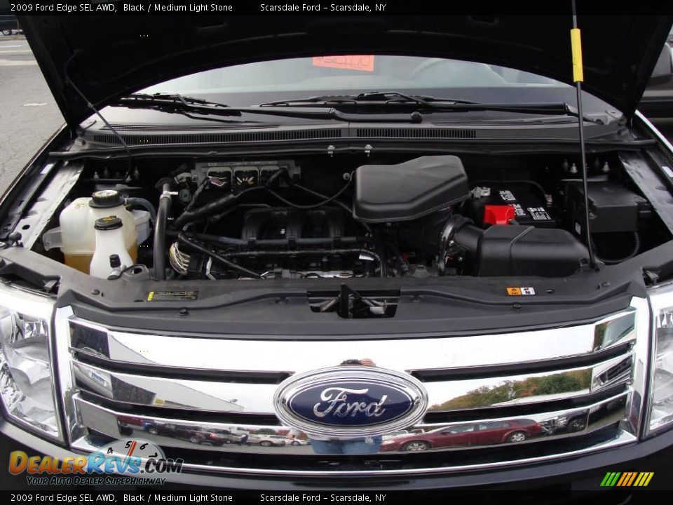 2009 Ford Edge SEL AWD Black / Medium Light Stone Photo #27