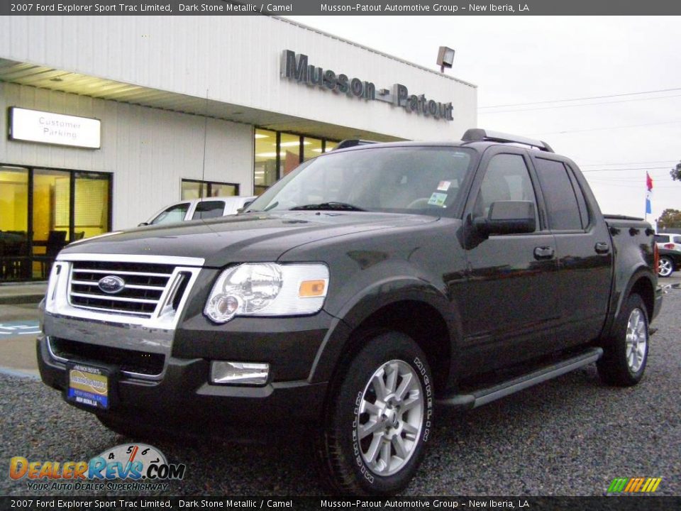 2007 Ford Explorer Sport Trac Limited Dark Stone Metallic / Camel Photo #1