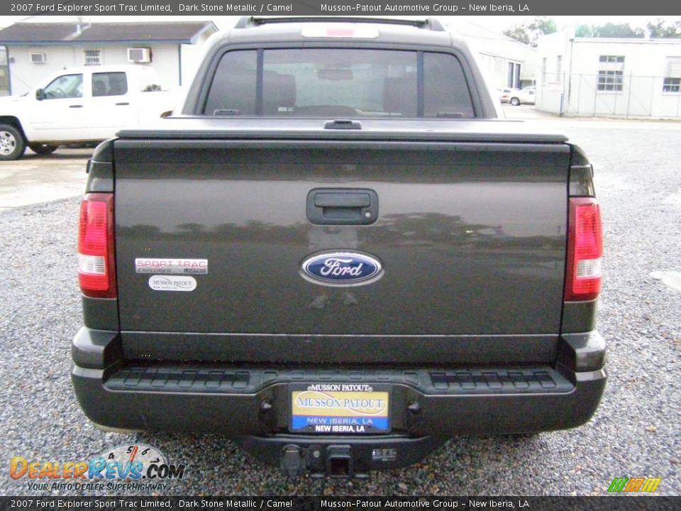 2007 Ford Explorer Sport Trac Limited Dark Stone Metallic / Camel Photo #4