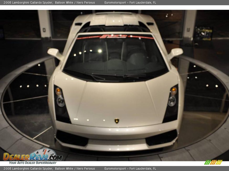 2008 Lamborghini Gallardo Spyder Balloon White / Nero Perseus Photo #2