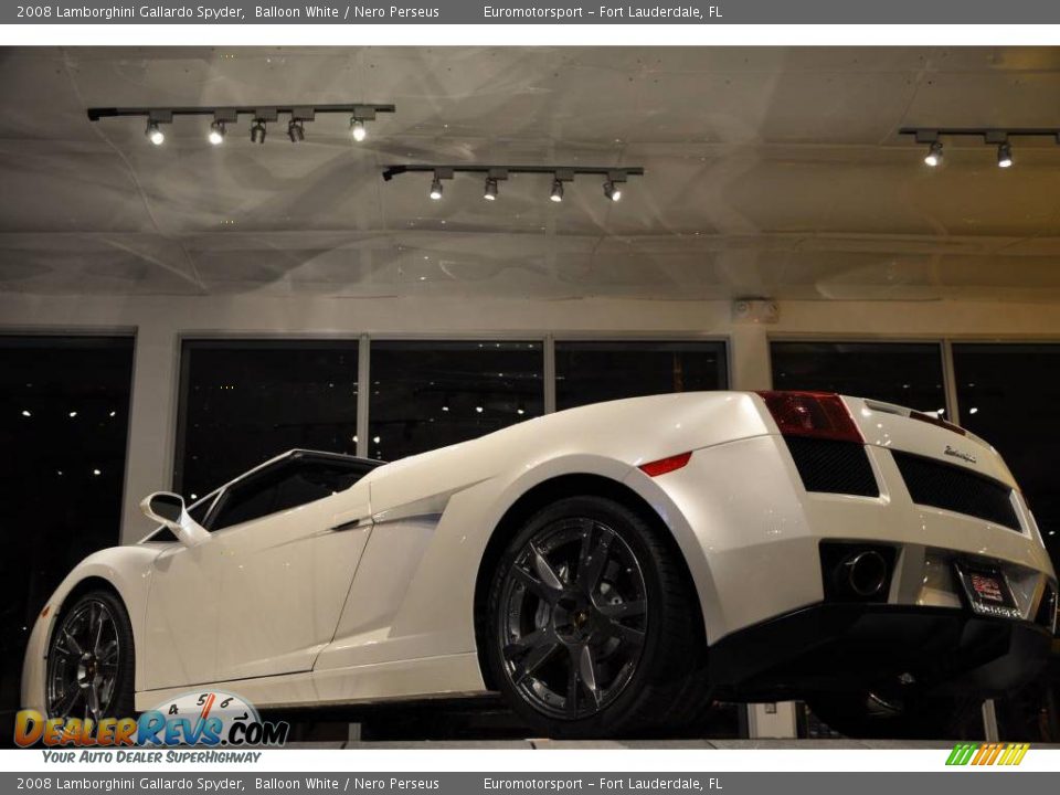 2008 Lamborghini Gallardo Spyder Balloon White / Nero Perseus Photo #5