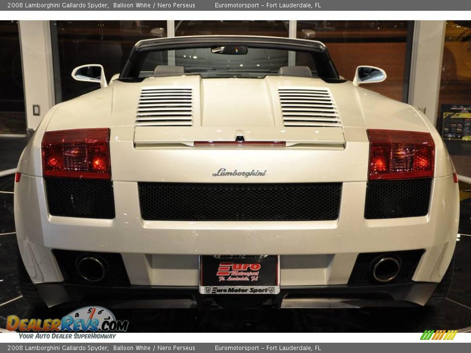 2008 Lamborghini Gallardo Spyder Balloon White / Nero Perseus Photo #6