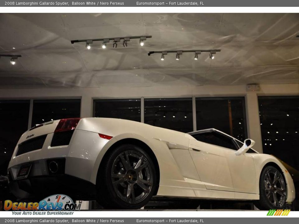 2008 Lamborghini Gallardo Spyder Balloon White / Nero Perseus Photo #7