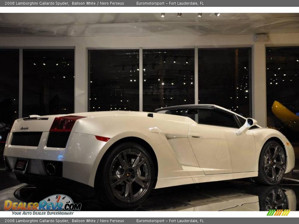 2008 Lamborghini Gallardo Spyder Balloon White / Nero Perseus Photo #9