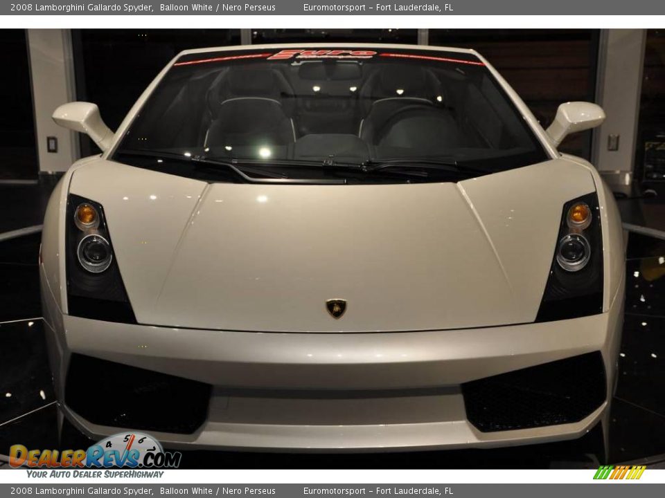 2008 Lamborghini Gallardo Spyder Balloon White / Nero Perseus Photo #10