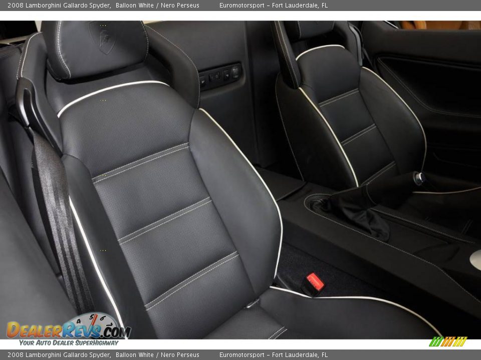 2008 Lamborghini Gallardo Spyder Balloon White / Nero Perseus Photo #14