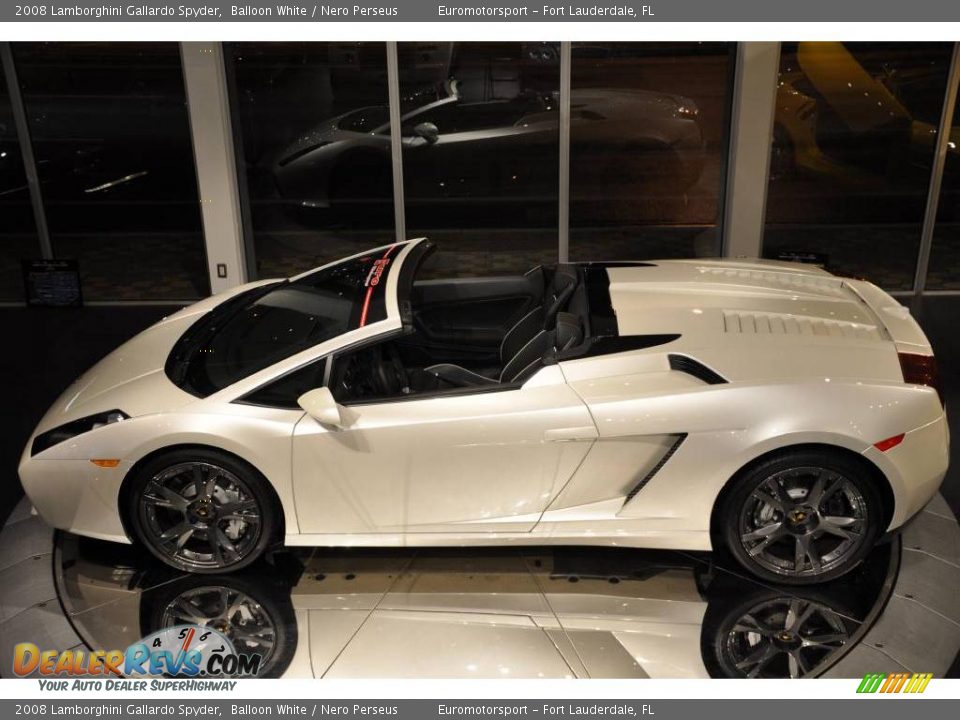 2008 Lamborghini Gallardo Spyder Balloon White / Nero Perseus Photo #15