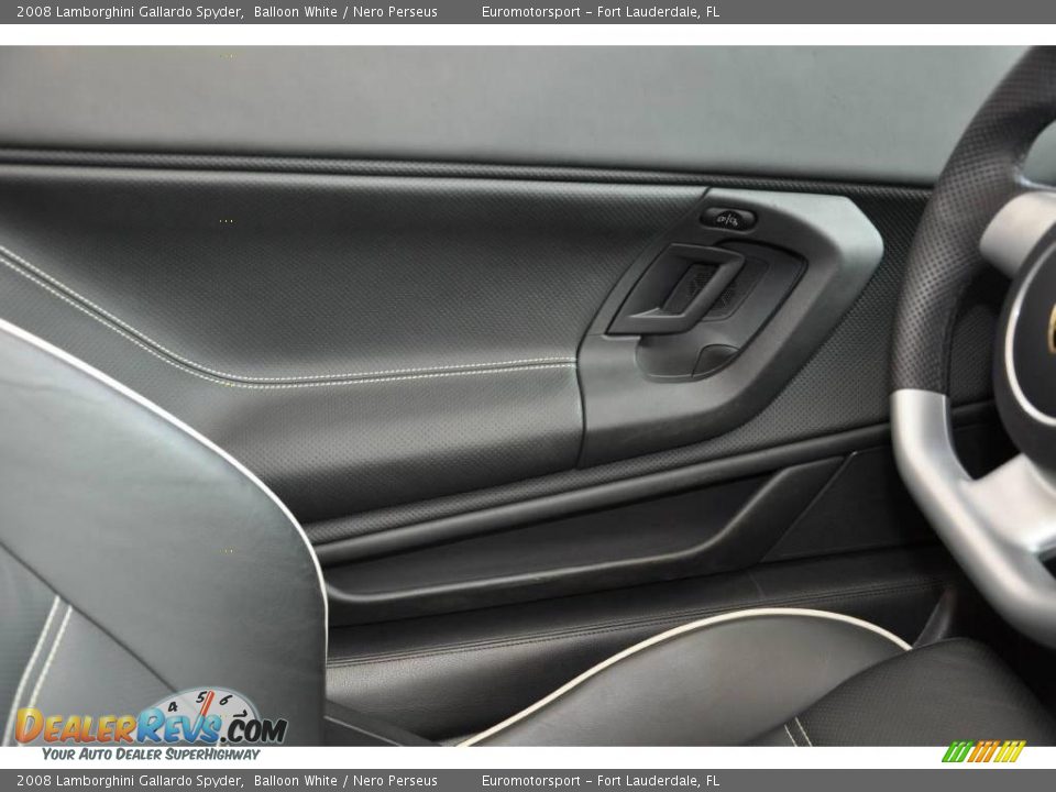 2008 Lamborghini Gallardo Spyder Balloon White / Nero Perseus Photo #16
