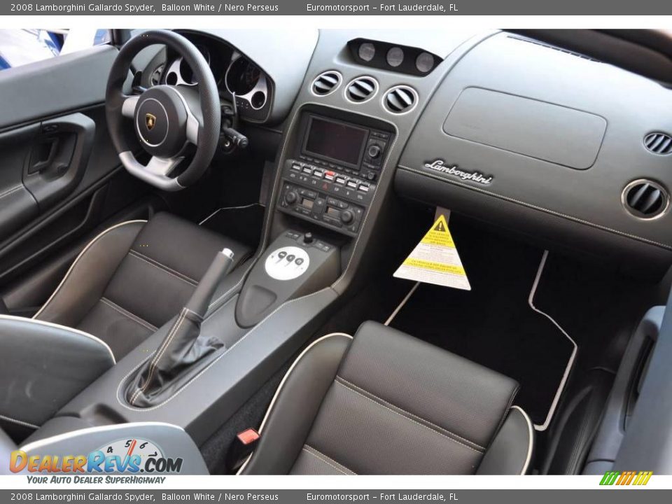 2008 Lamborghini Gallardo Spyder Balloon White / Nero Perseus Photo #18
