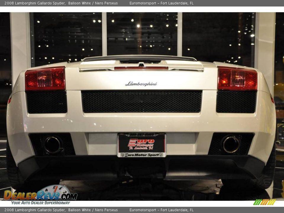 2008 Lamborghini Gallardo Spyder Balloon White / Nero Perseus Photo #21
