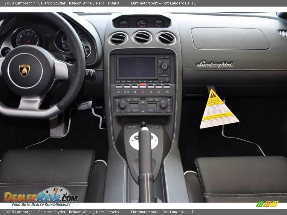 2008 Lamborghini Gallardo Spyder Balloon White / Nero Perseus Photo #24