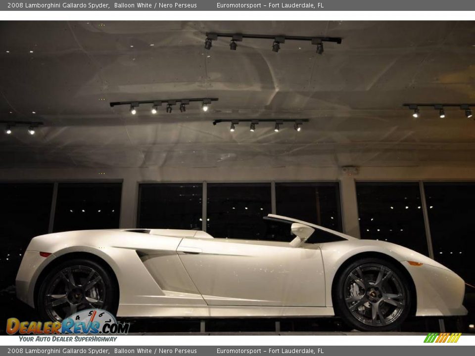 2008 Lamborghini Gallardo Spyder Balloon White / Nero Perseus Photo #25