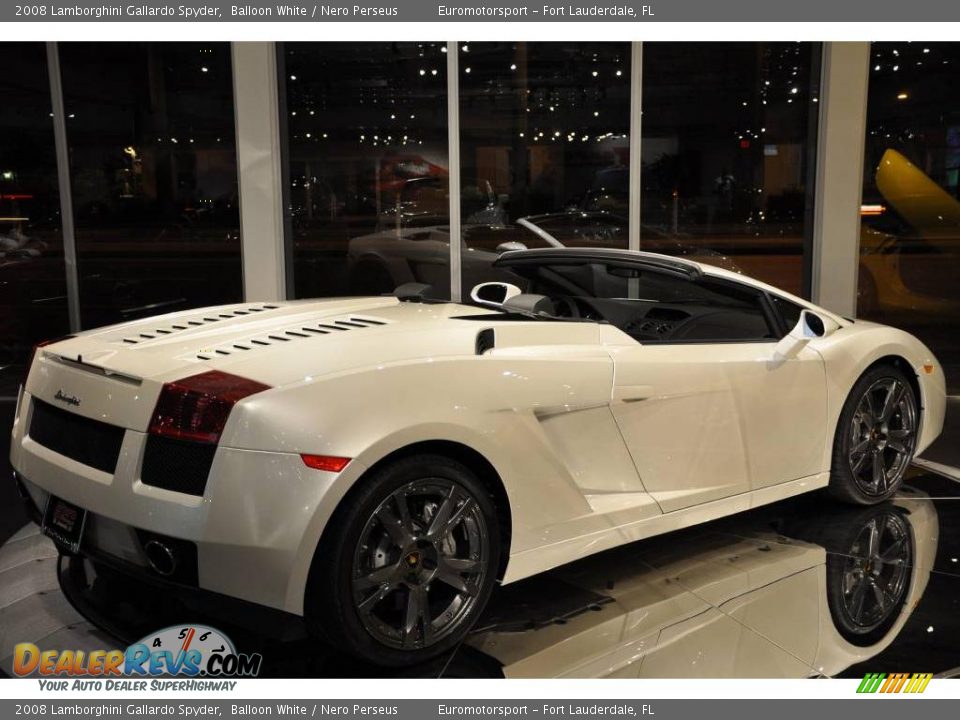 2008 Lamborghini Gallardo Spyder Balloon White / Nero Perseus Photo #26