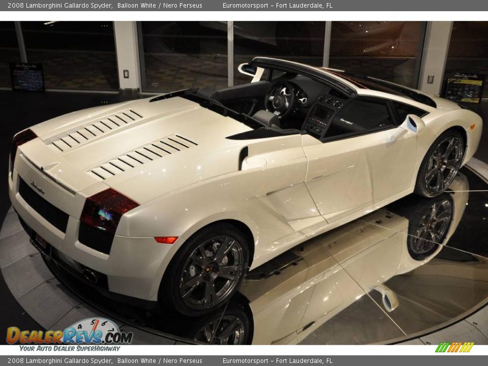 2008 Lamborghini Gallardo Spyder Balloon White / Nero Perseus Photo #27