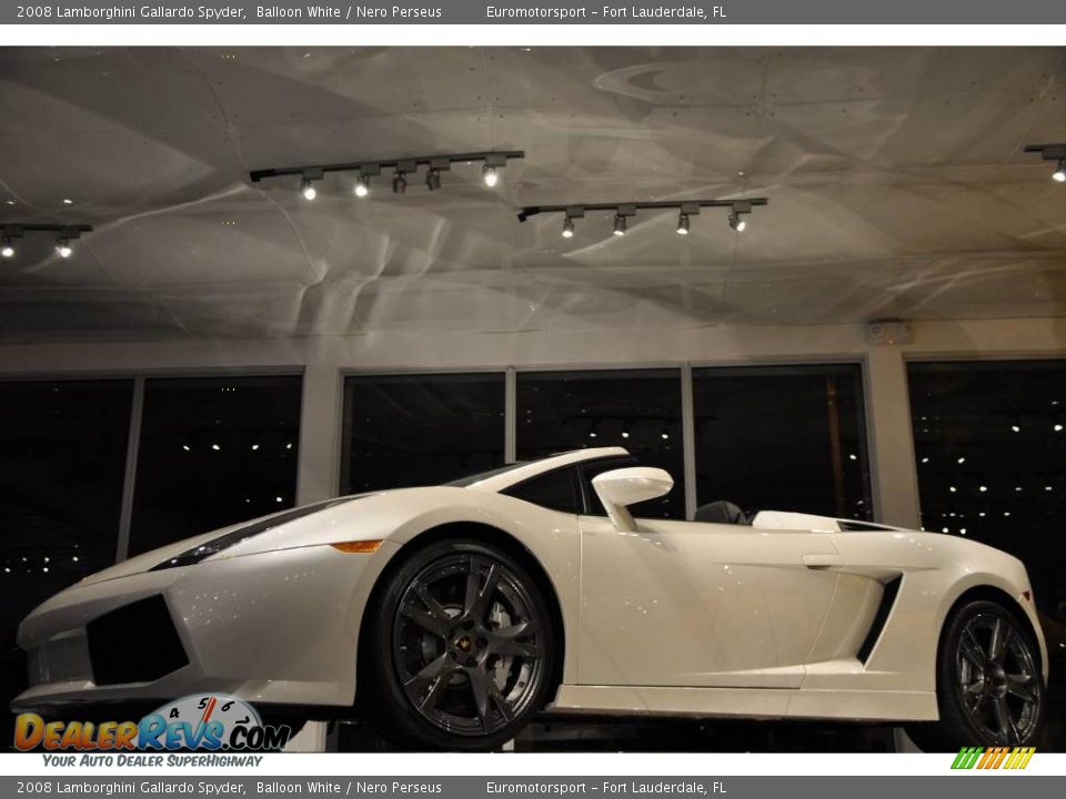 2008 Lamborghini Gallardo Spyder Balloon White / Nero Perseus Photo #29