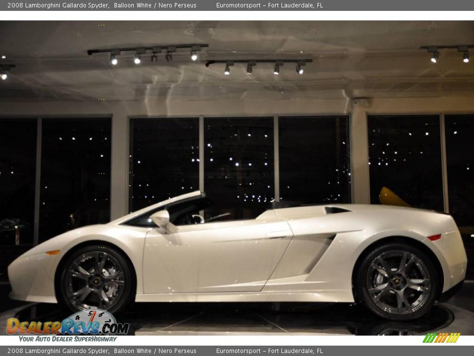 2008 Lamborghini Gallardo Spyder Balloon White / Nero Perseus Photo #31