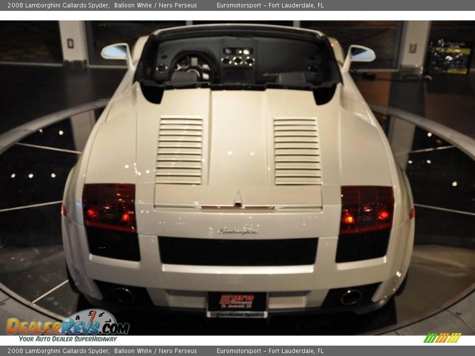 2008 Lamborghini Gallardo Spyder Balloon White / Nero Perseus Photo #32