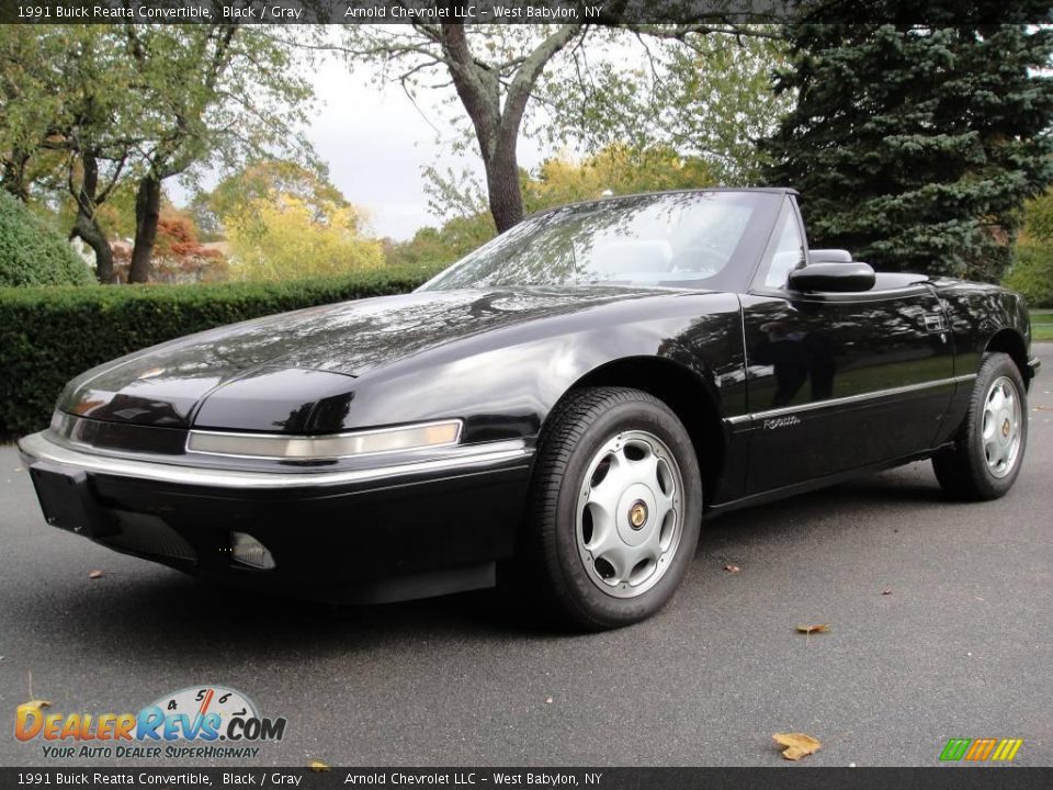 1991 Buick Reatta Convertible Black / Gray Photo #1