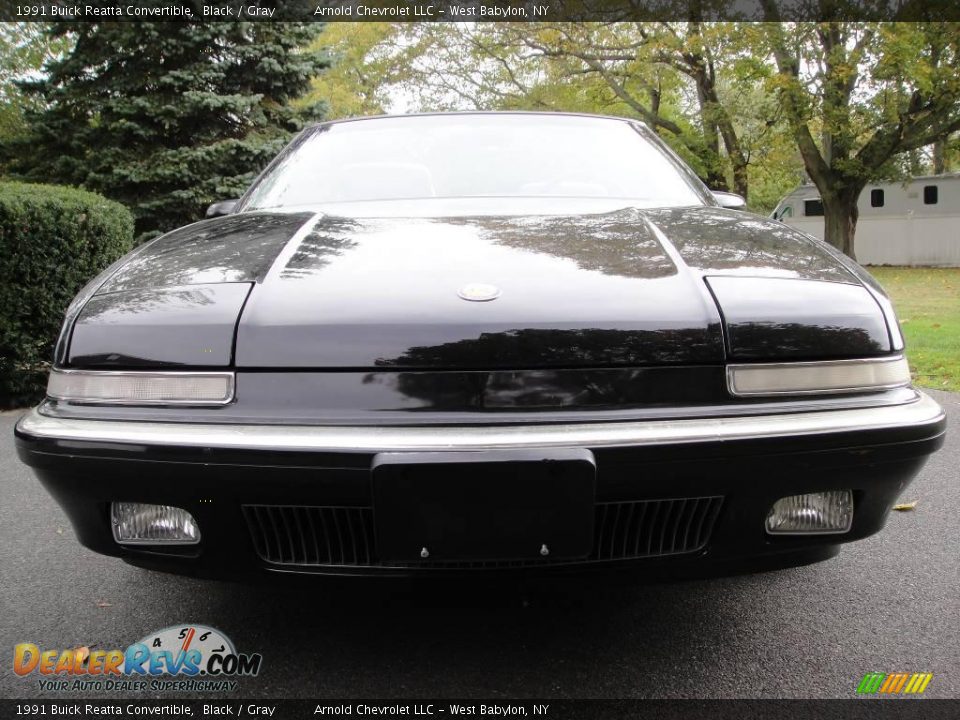 1991 Buick Reatta Convertible Black / Gray Photo #2