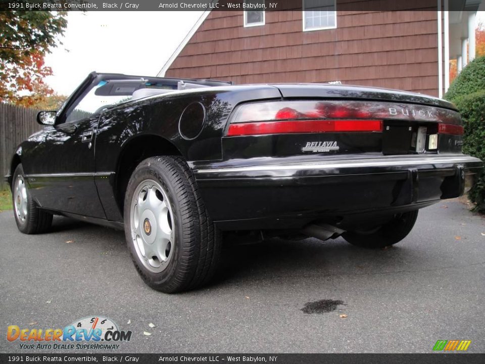 1991 Buick Reatta Convertible Black / Gray Photo #5