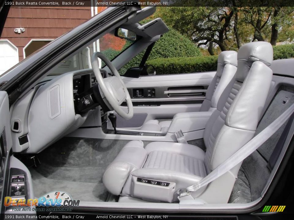 1991 Buick Reatta Convertible Black / Gray Photo #10