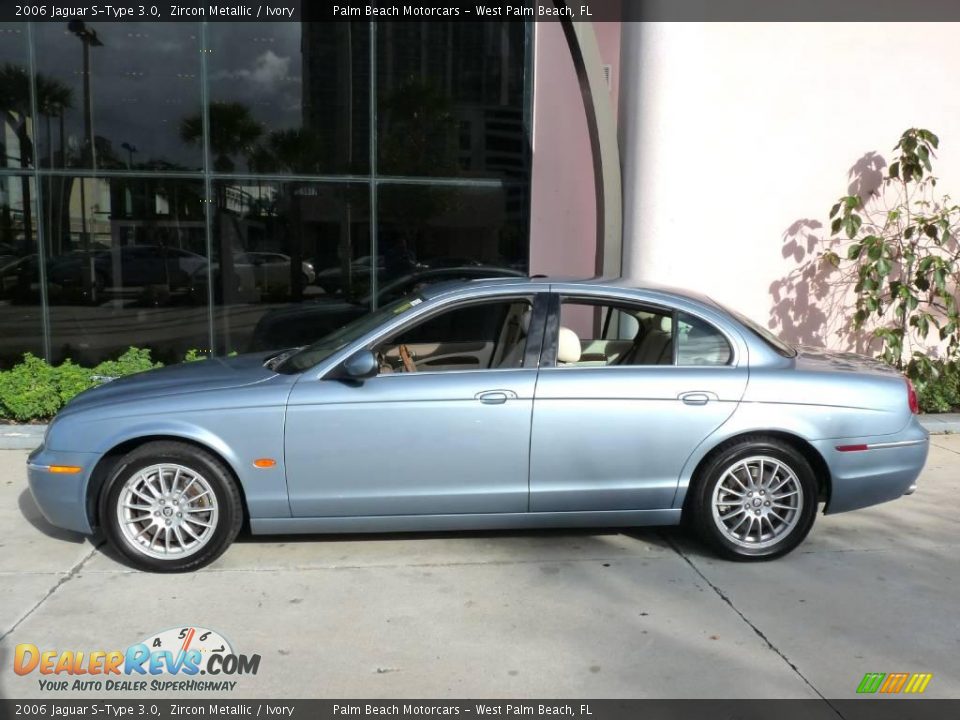 2006 Jaguar S-Type 3.0 Zircon Metallic / Ivory Photo #3