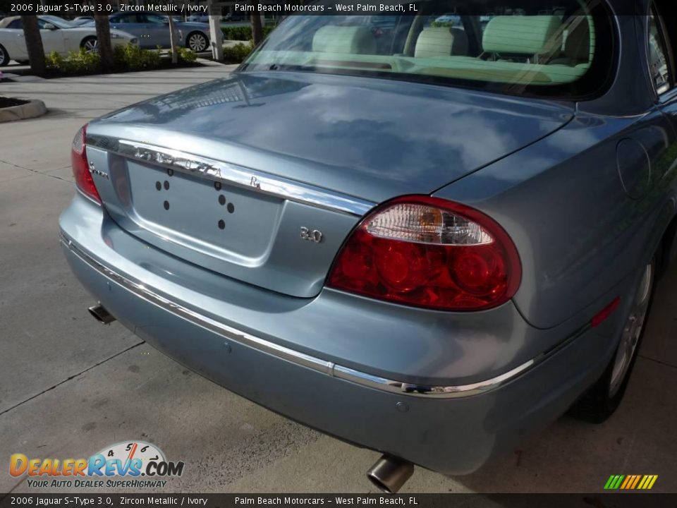 2006 Jaguar S-Type 3.0 Zircon Metallic / Ivory Photo #7