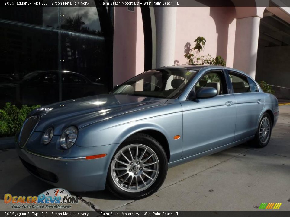2006 Jaguar S-Type 3.0 Zircon Metallic / Ivory Photo #14