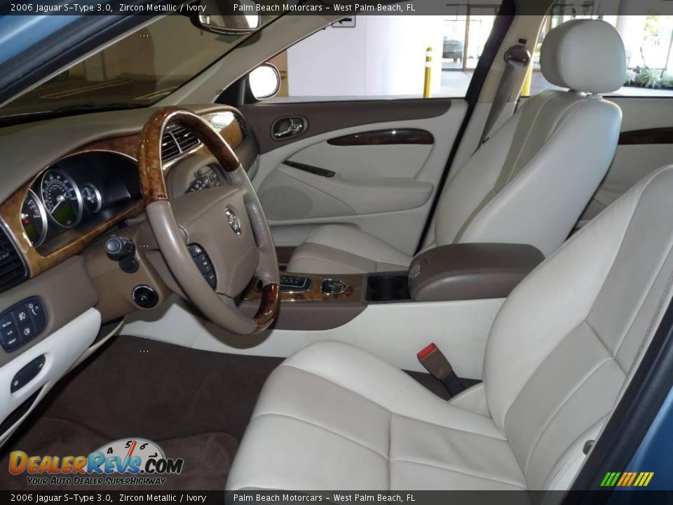 2006 Jaguar S-Type 3.0 Zircon Metallic / Ivory Photo #17