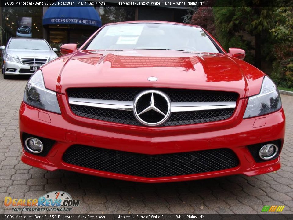 2009 Mercedes-Benz SL 550 Roadster Mars Red / Ash Photo #2