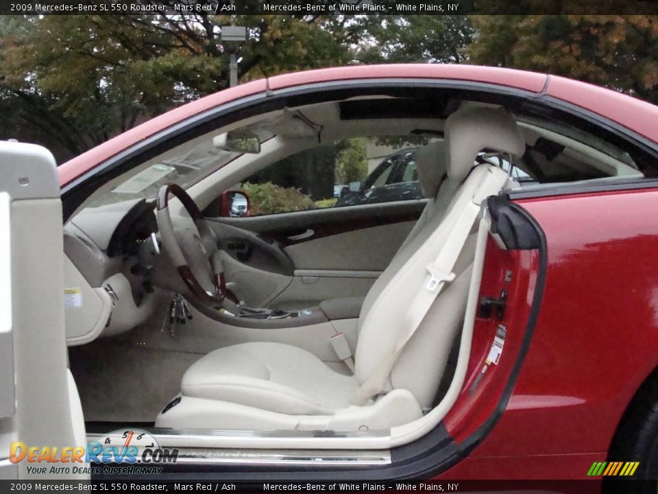 2009 Mercedes-Benz SL 550 Roadster Mars Red / Ash Photo #10