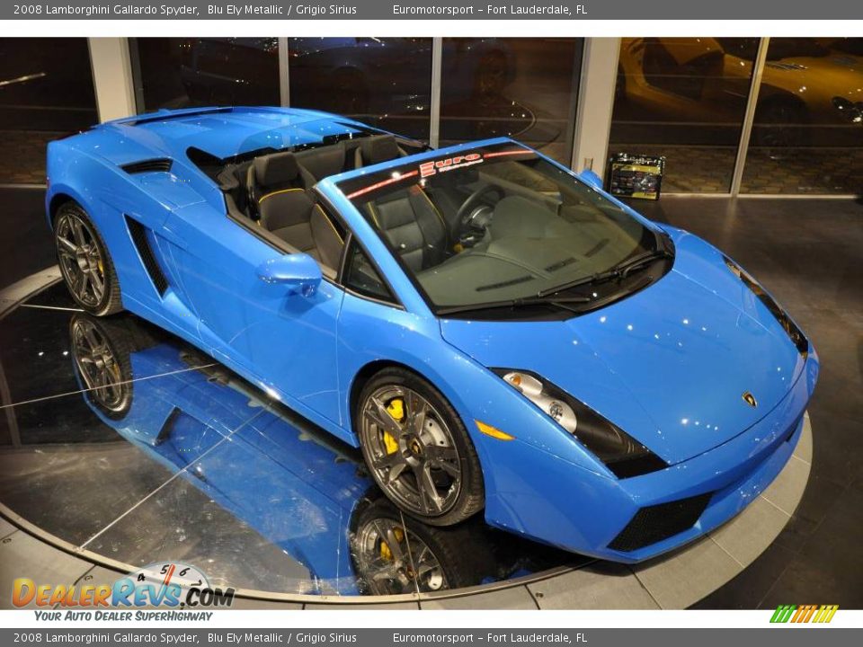 2008 Lamborghini Gallardo Spyder Blu Ely Metallic / Grigio Sirius Photo #1