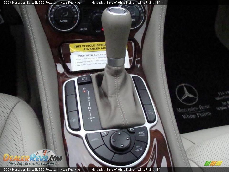 2009 Mercedes-Benz SL 550 Roadster Mars Red / Ash Photo #16
