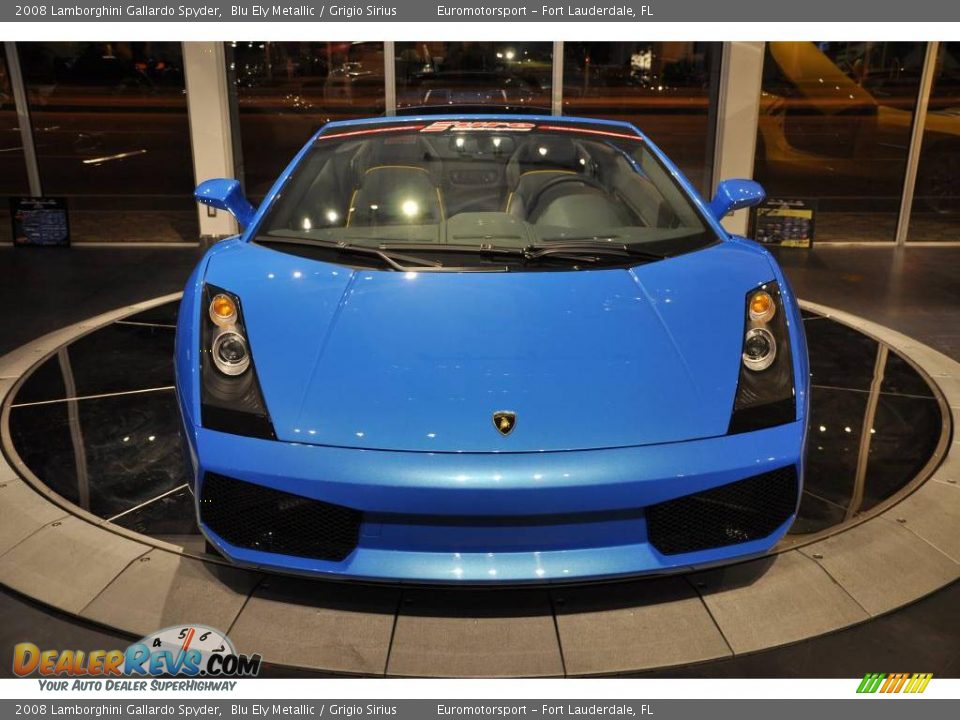 2008 Lamborghini Gallardo Spyder Blu Ely Metallic / Grigio Sirius Photo #2