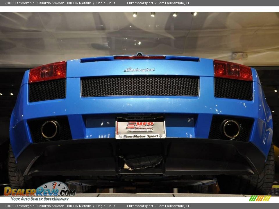 2008 Lamborghini Gallardo Spyder Blu Ely Metallic / Grigio Sirius Photo #9