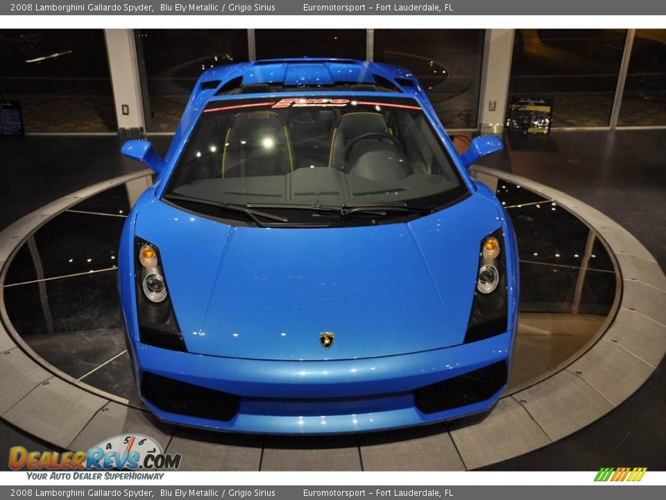2008 Lamborghini Gallardo Spyder Blu Ely Metallic / Grigio Sirius Photo #17