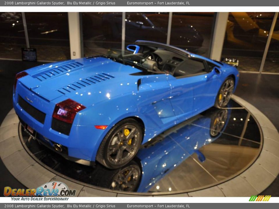 2008 Lamborghini Gallardo Spyder Blu Ely Metallic / Grigio Sirius Photo #20