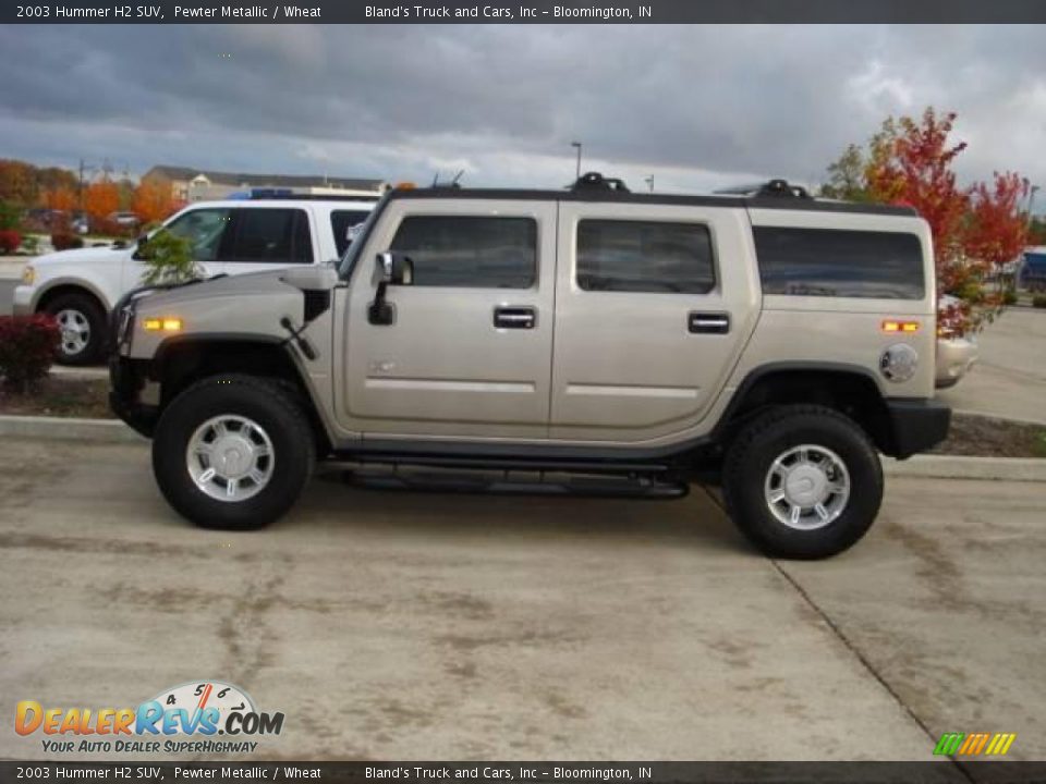 2003 Hummer H2 SUV Pewter Metallic / Wheat Photo #2