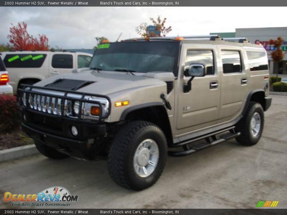 2003 Hummer H2 SUV Pewter Metallic / Wheat Photo #5