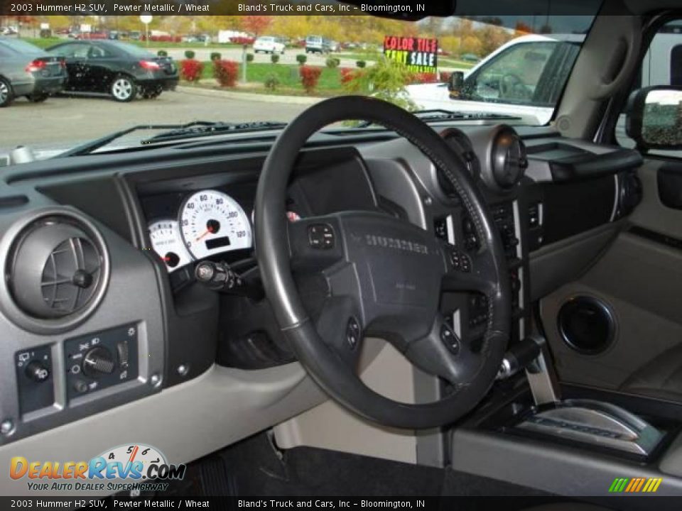 2003 Hummer H2 SUV Pewter Metallic / Wheat Photo #9