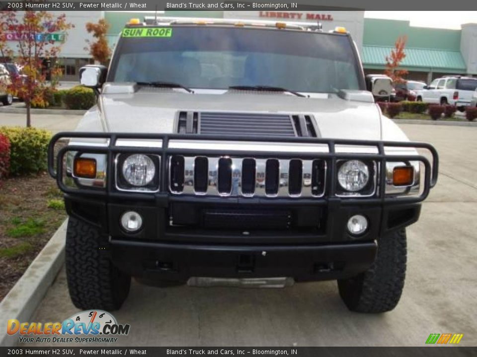 2003 Hummer H2 SUV Pewter Metallic / Wheat Photo #11
