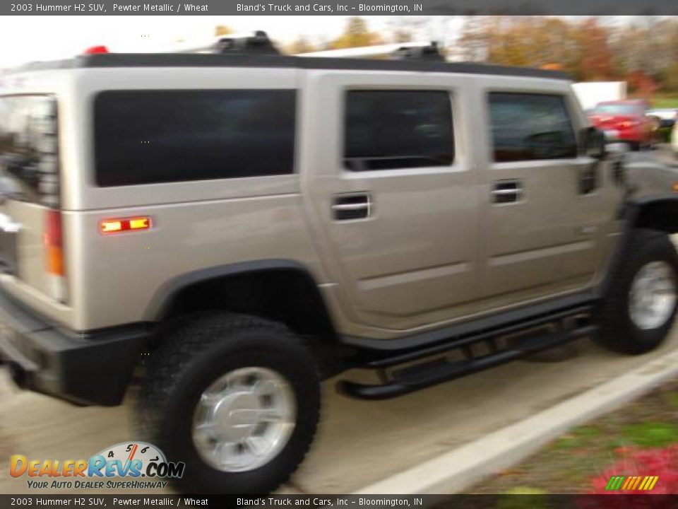 2003 Hummer H2 SUV Pewter Metallic / Wheat Photo #12
