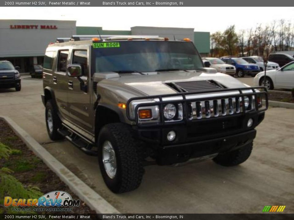 2003 Hummer H2 SUV Pewter Metallic / Wheat Photo #13