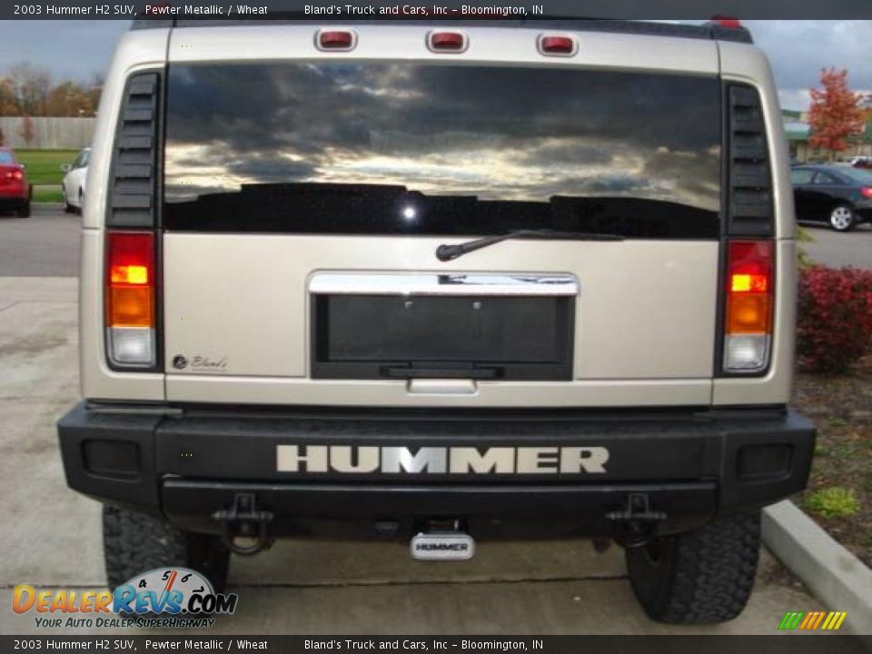 2003 Hummer H2 SUV Pewter Metallic / Wheat Photo #14