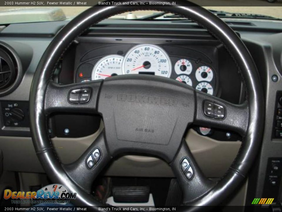 2003 Hummer H2 SUV Pewter Metallic / Wheat Photo #18