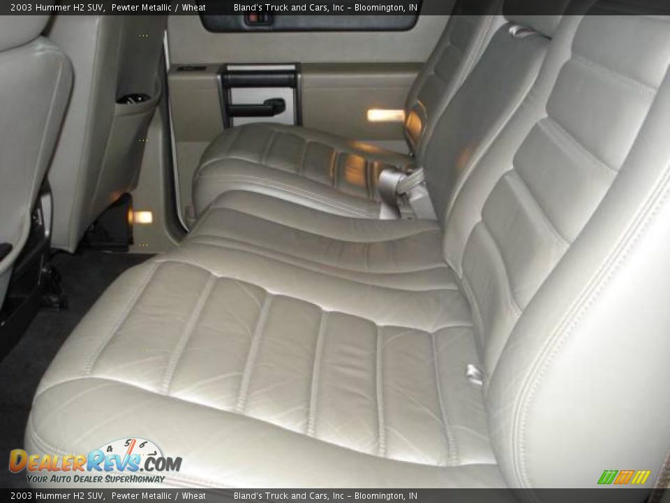 2003 Hummer H2 SUV Pewter Metallic / Wheat Photo #27