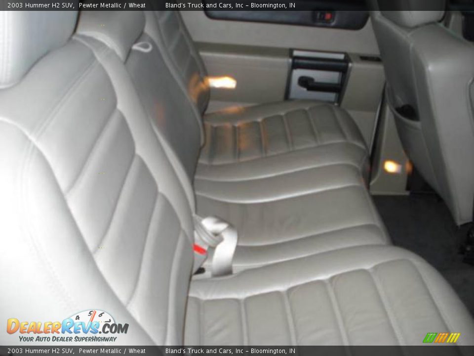 2003 Hummer H2 SUV Pewter Metallic / Wheat Photo #31