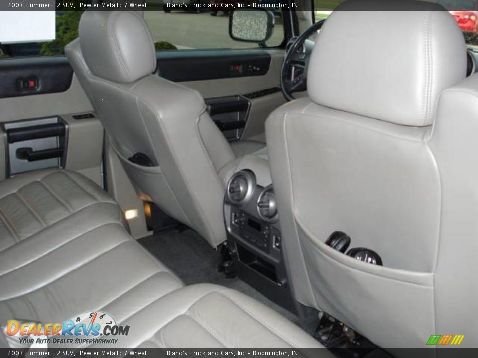 2003 Hummer H2 SUV Pewter Metallic / Wheat Photo #32