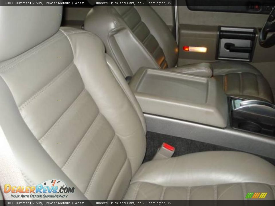 2003 Hummer H2 SUV Pewter Metallic / Wheat Photo #34